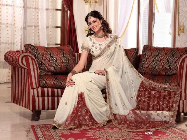 Bollywood Hochzeit Party Kollektion Saree